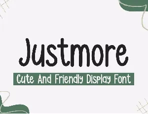 Justmore - Personal Use font