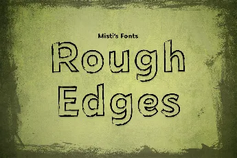 Rough Edges font