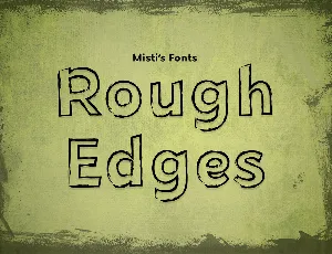 Rough Edges font