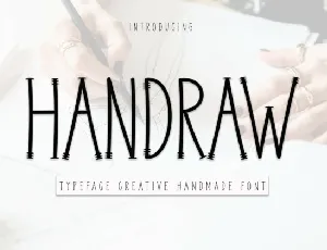 Handraw Display font