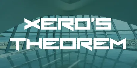 Xero's Theorem font