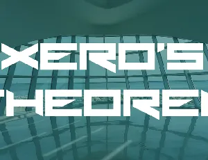 Xero's Theorem font