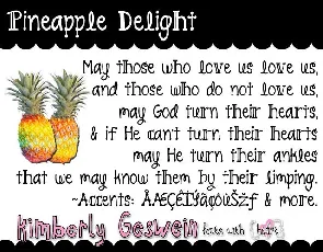 Pineapple Delight font