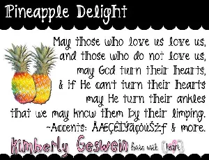 Pineapple Delight font