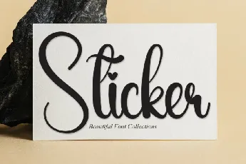 Sticker Script font