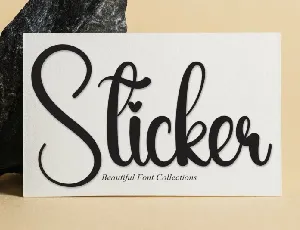 Sticker Script font