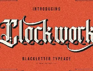 Clockwork font