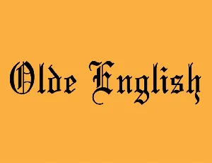 Old English font