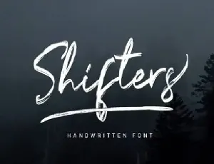 Shifters Brush font