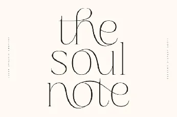 Soul Note font