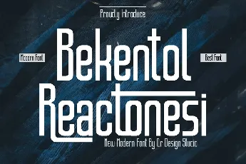 Bekentol Reactonesi font