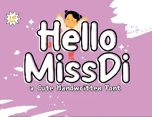 Hello MissDi font