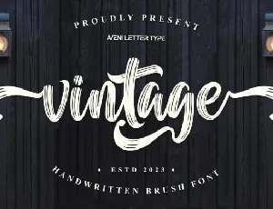 Vintage Brush font