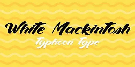 White Mackintosh font