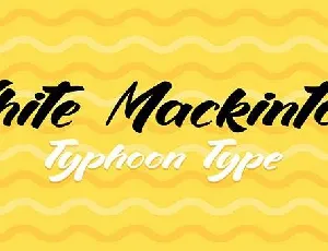 White Mackintosh font