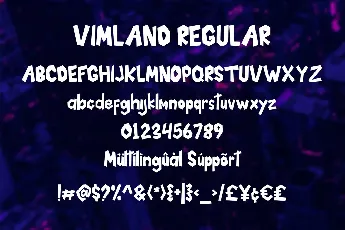 Vimland font