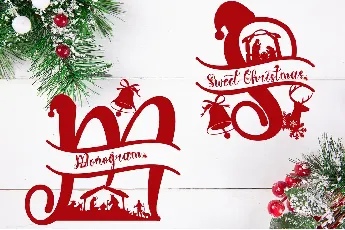 Sweet Christmas Monogram font