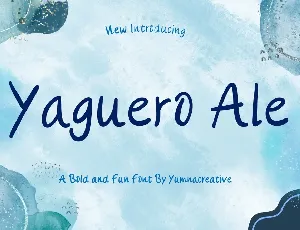 Yaguero Ale font