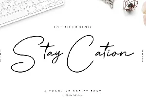 Staycation font