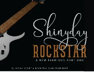 Shinyday & ROCKSTAR Duo font