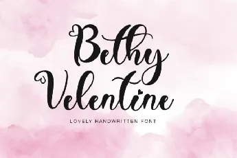 Bethy Valentine font