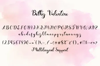 Bethy Valentine font