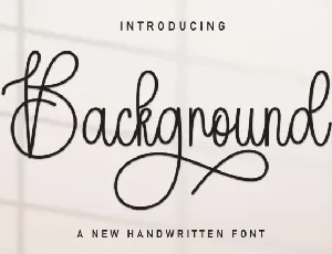 Background Script font