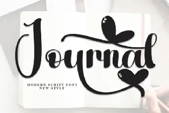 Journal Script font