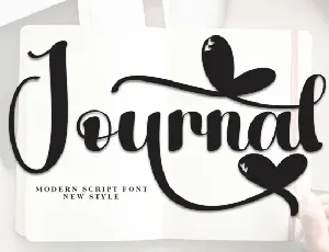 Journal Script font