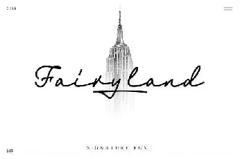 Fairyland Signature Free font