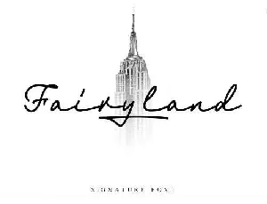 Fairyland Signature Free font