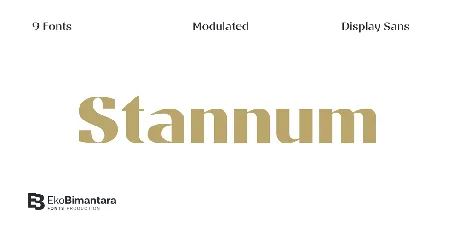 Stannum Trial font