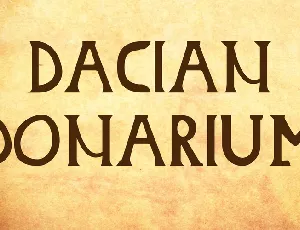 Dacian Donarium font