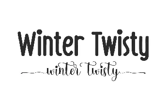 Winter Twisty Demo font