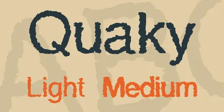 Quaky font