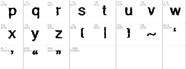 Quaky font