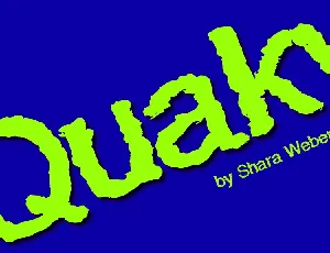 Quaky font