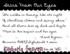 Stars From Our Eyes font