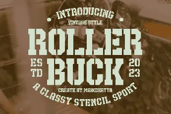 Roller Buck font