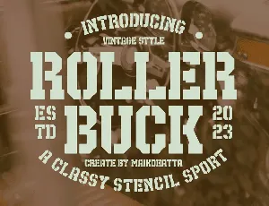 Roller Buck font