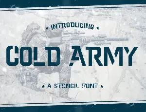 Cold Army font