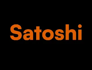 Satoshi font