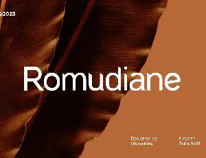 Romudiane font