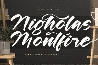 Nigholas Montfire DEMO VERSION font