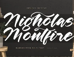 Nigholas Montfire DEMO VERSION font