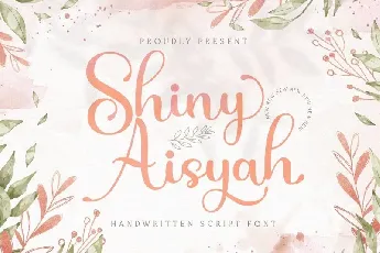 Shiny Aisyah Calligraphy Script font