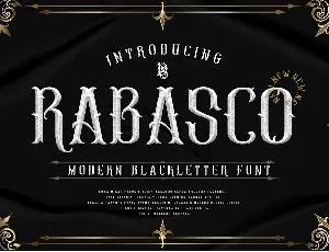 Rabasco font
