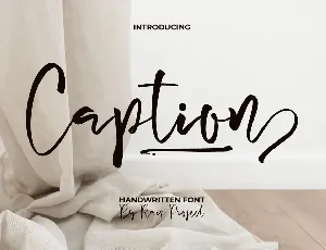 Caption Demo font