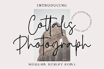 CottalisPhotograph font