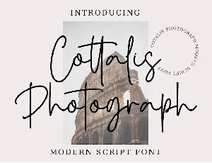 CottalisPhotograph font